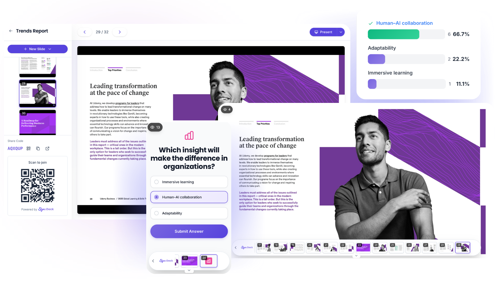 Sync Deck presenter interface
